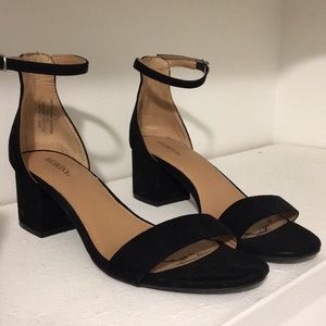 Block Pumps with Ankle Strap