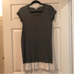 Anthropologie dress with GREAT WHITE details.