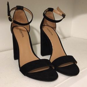 NWOT Block Pumps with Ankle Strap