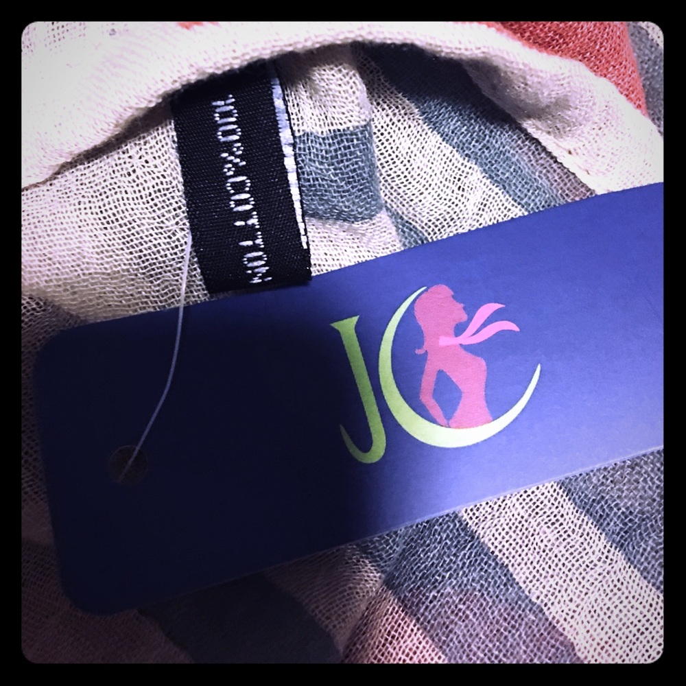 Patriot Red White ( Linen) & Blue Infinity Scarf