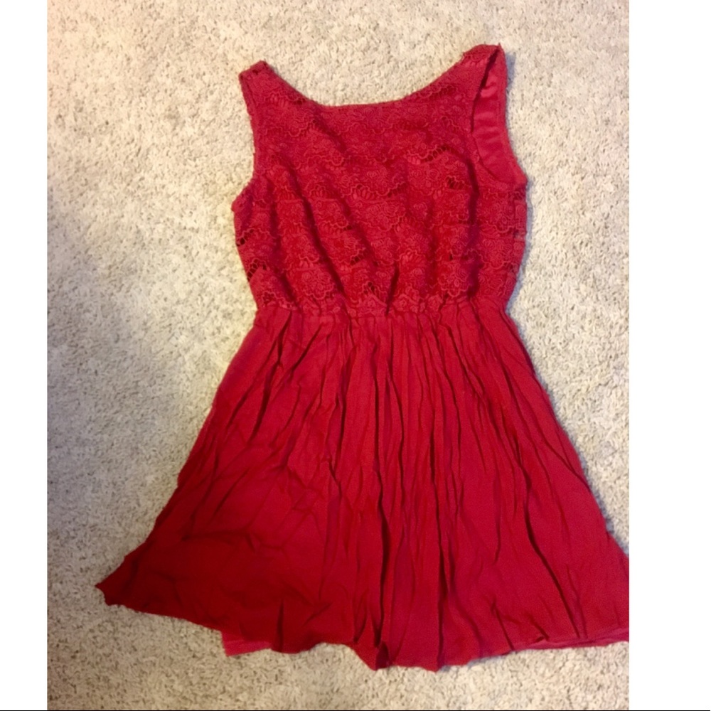 Red Lace Dress from Francesca's