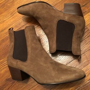NWOB Sam Edelman Brown Suede Ankle Booties 8