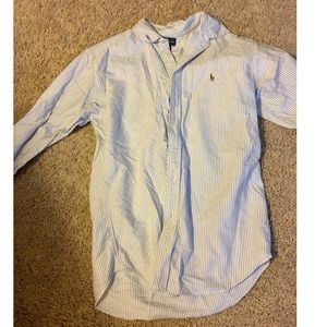 Pinstripe Ralph Lauren Button Up