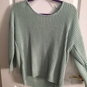 forever 21 turquoise comfy sweater NWT
