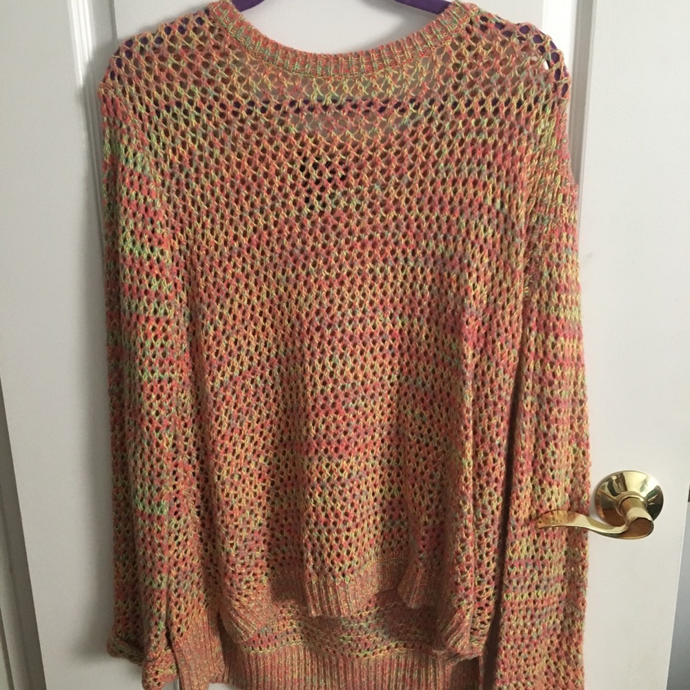 comfy oversized multicolor sweater