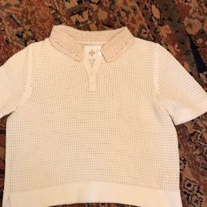 Anthropologie knit cropped sweater size S
