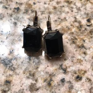 Chloe + Isabel black drop earrings