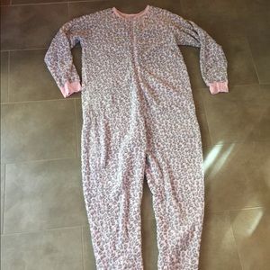 Plush adult onesie, worn once, size large