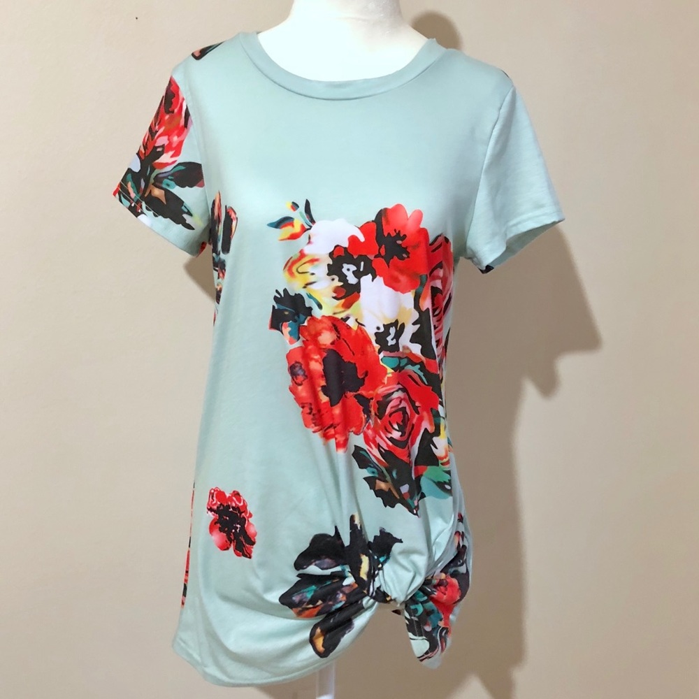 {DOKOTOO} Floral Knot Tee
