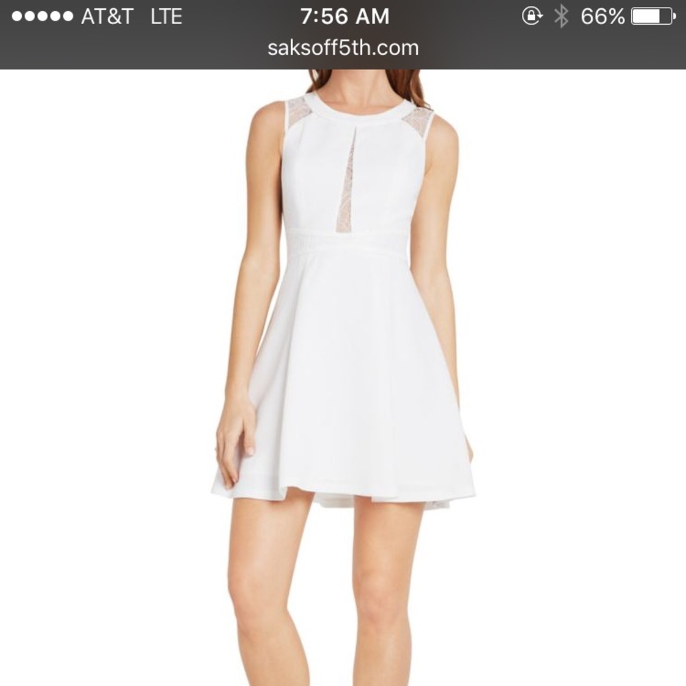 Mini white dress bcbg generation