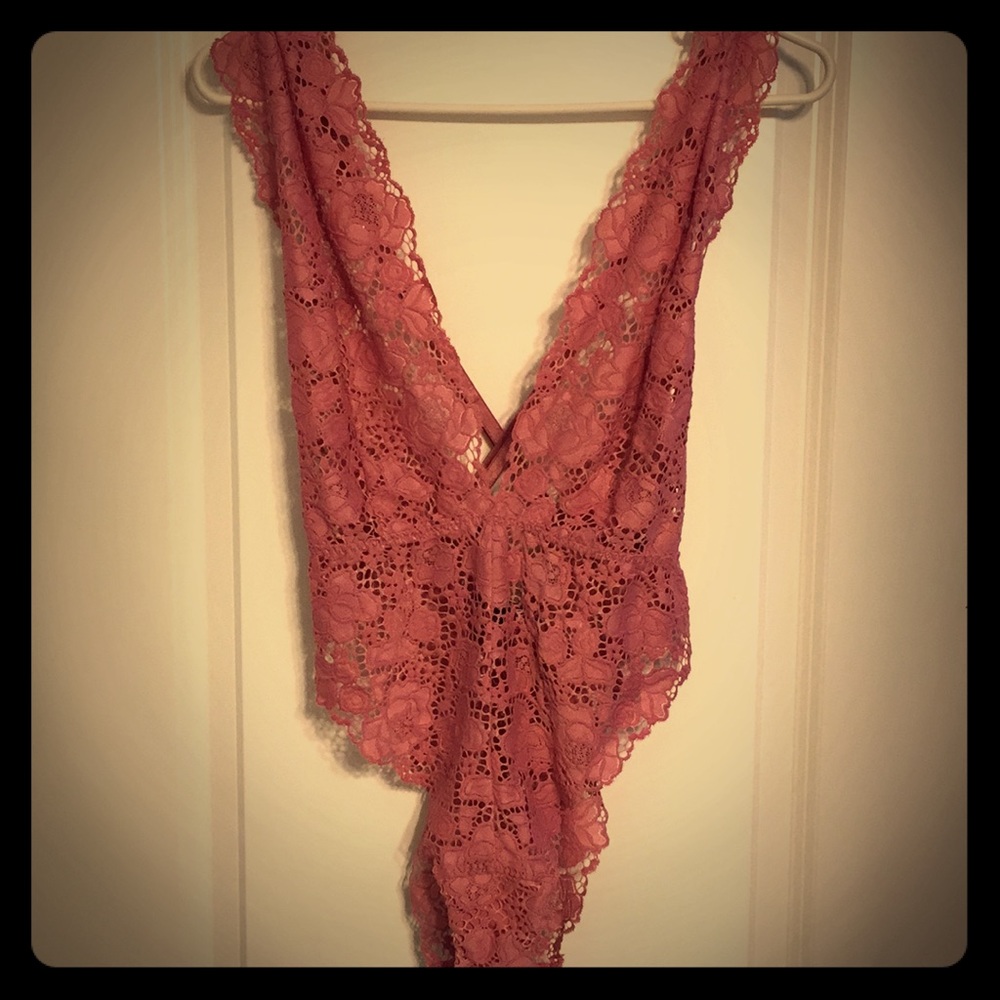 Pink Lace Victoria Secret Onesie