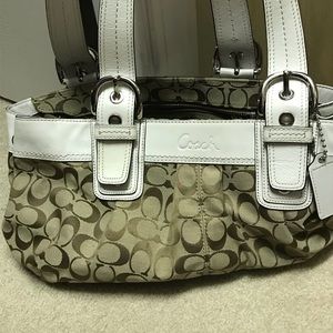 White Authentic Coach Purse