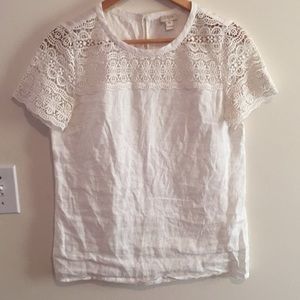 JCrew White Blouse