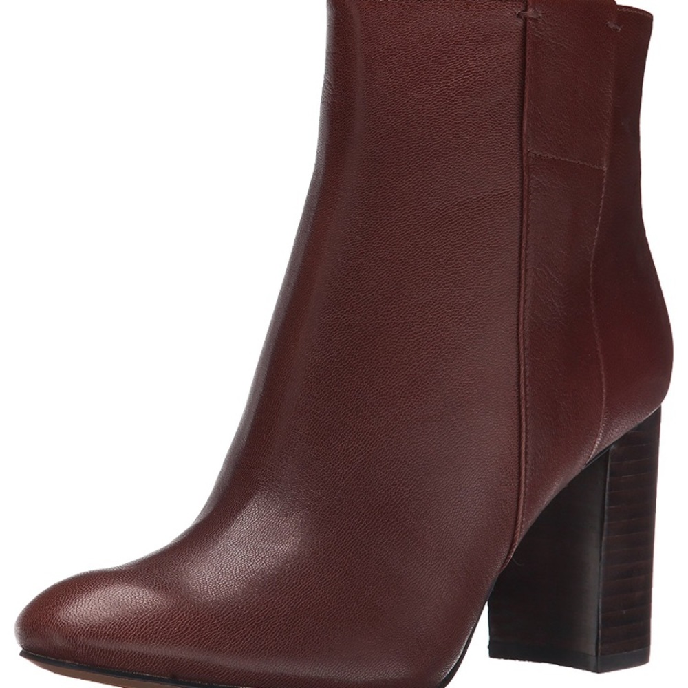 Nine West Cognac Leather Ankle Boots 7.5