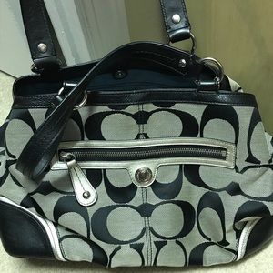 Black authentic coach Purse