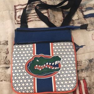 Cross body gator purse
