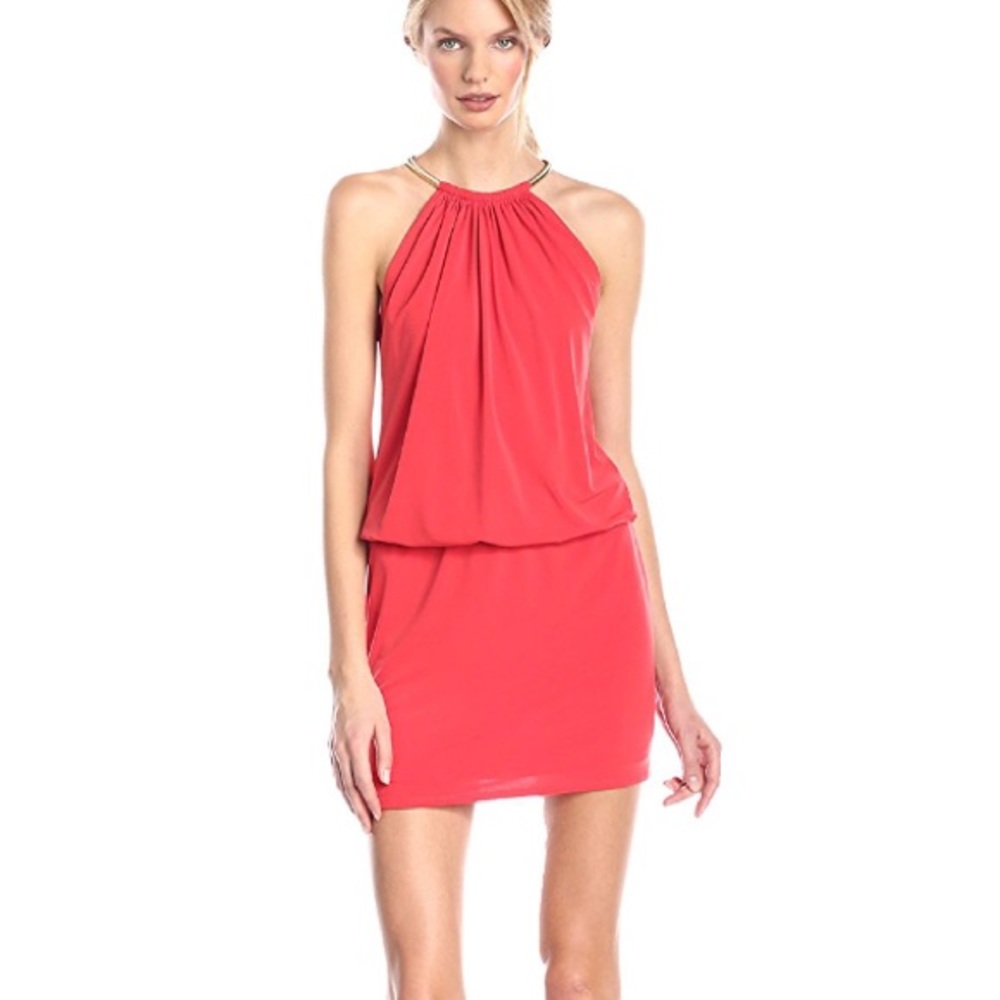 Jessica Simpson Necklace Blouson Cocktail Dress