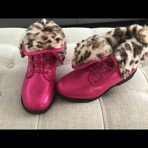Fabkids toddler girl pink boots size 12