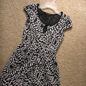 Black and White Floral Dress