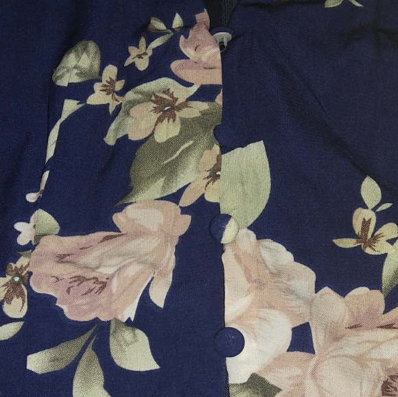 Navy floral dress - Picture 7 of 8