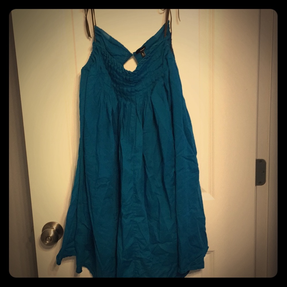 Boho blue dress