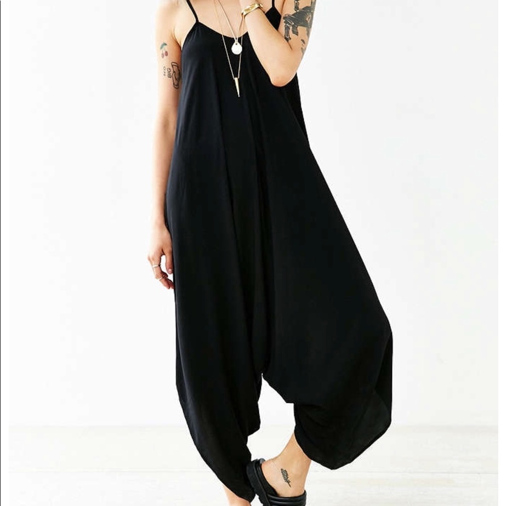 Urban Outfitters black flow jumpsuit