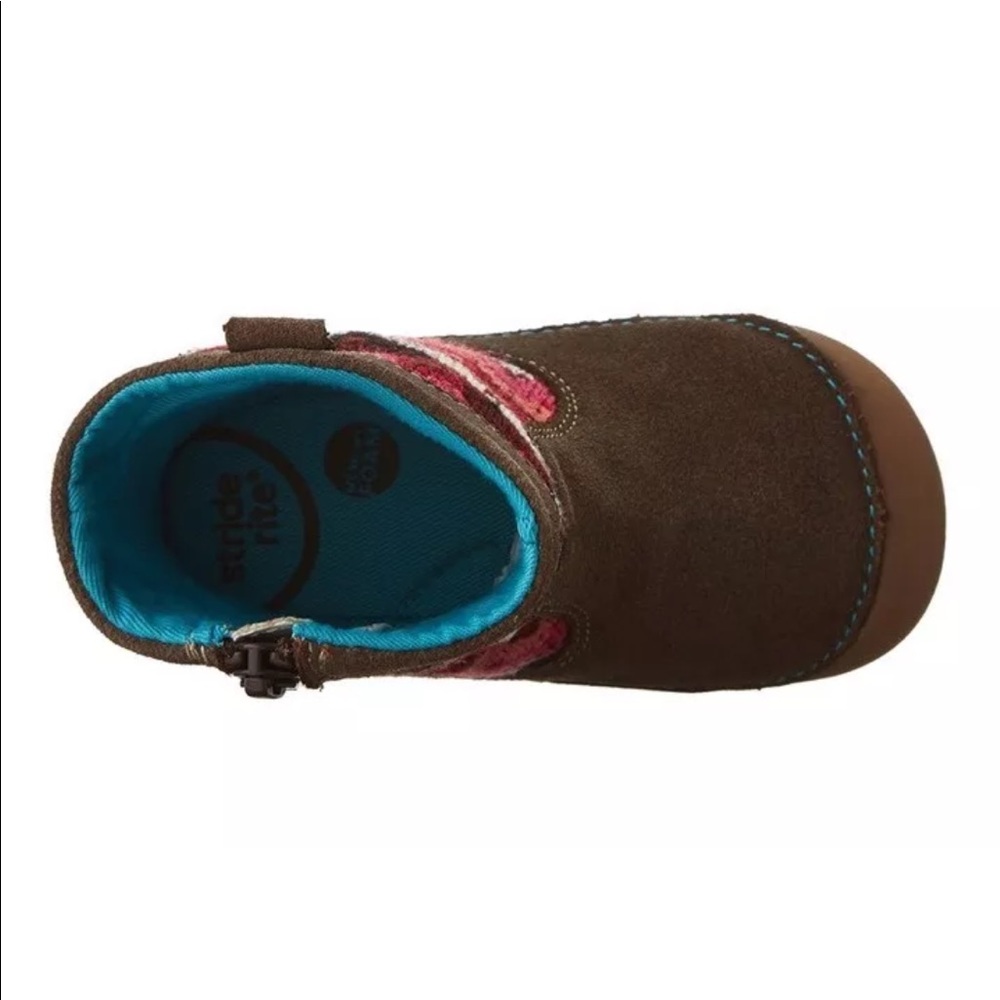 NWT Stride Rite Quinn Baby Boots Brown M or W - Picture 5 of 5