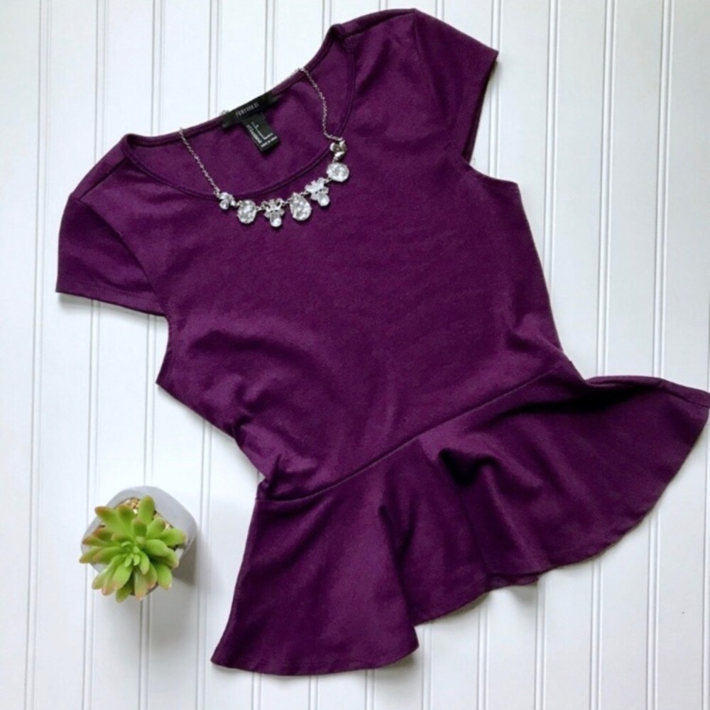 Forever 21 peplum top