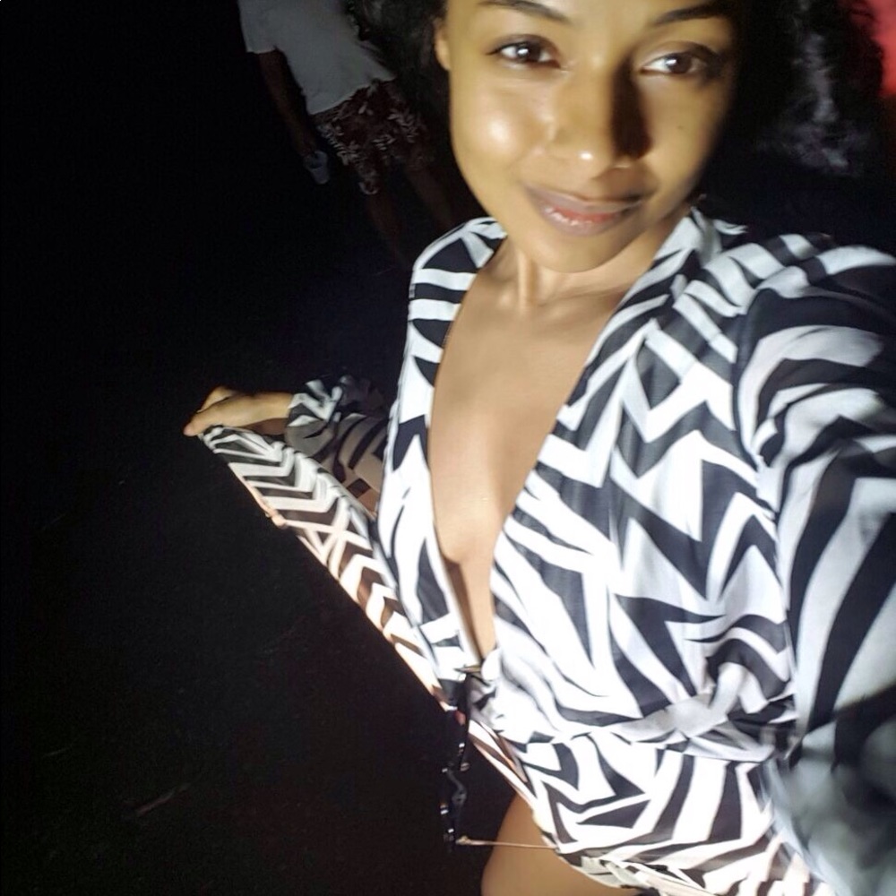 Hi low printed dress xs