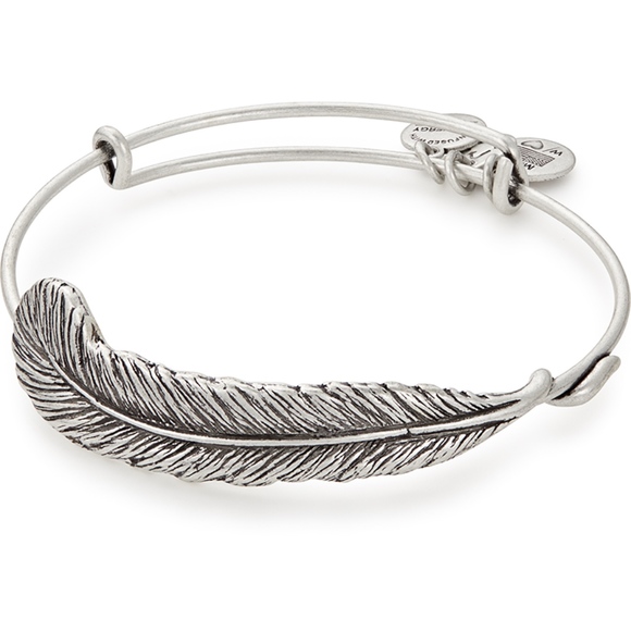 Alex and Ani Plume Bracelet Sterling Silver Gift Boxed