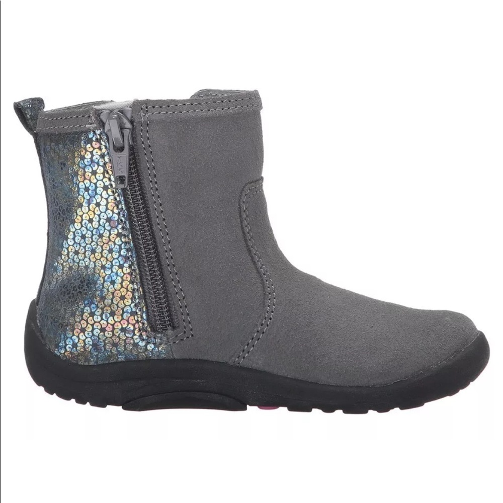 NEW Stride Rite Estefana Baby Boots Toddler Gray - Picture 3 of 6