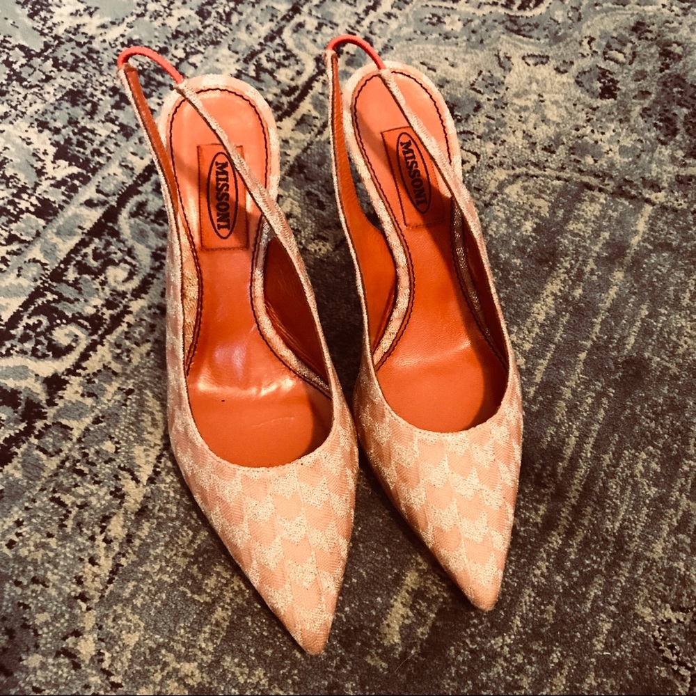 Authentic Missoni chevron heels - size 36.5 / 6.5