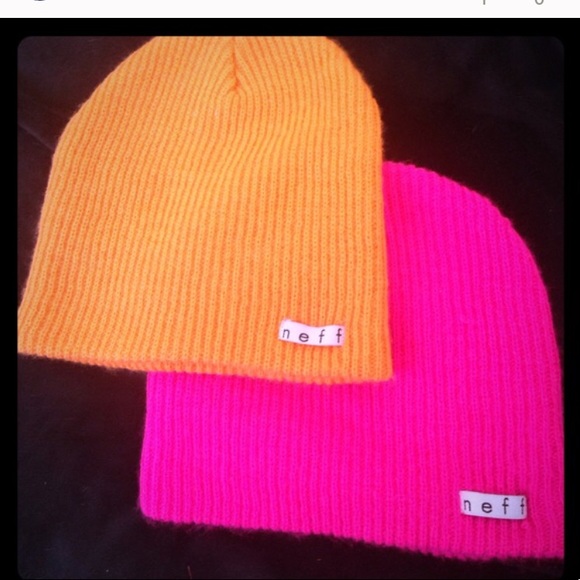 neff orange beanie