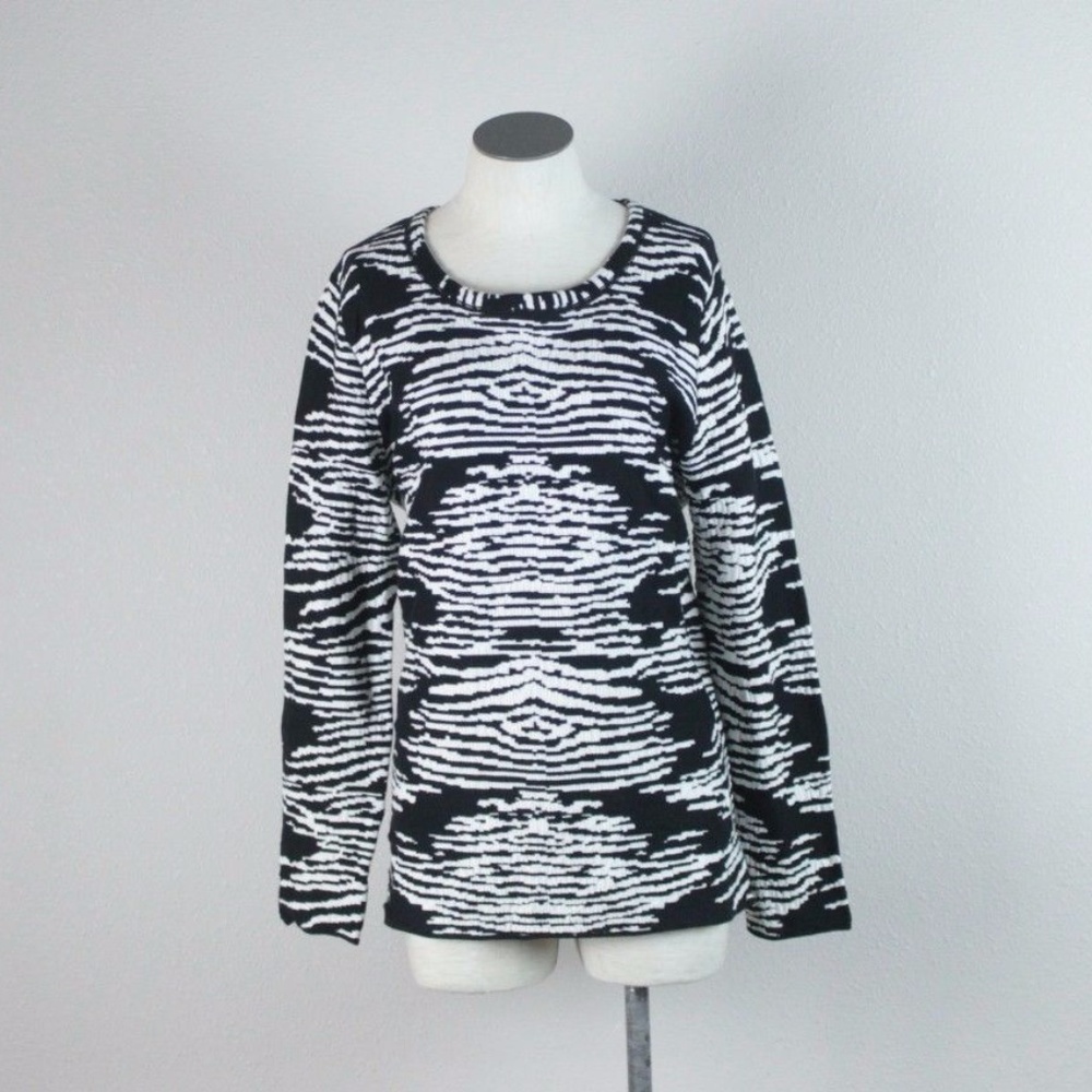 Calvin Klein Jacquard Sweater Long Sleeve Large
