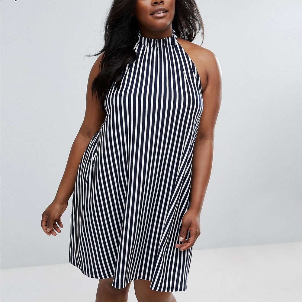 Stripe Halter Neck Sundress