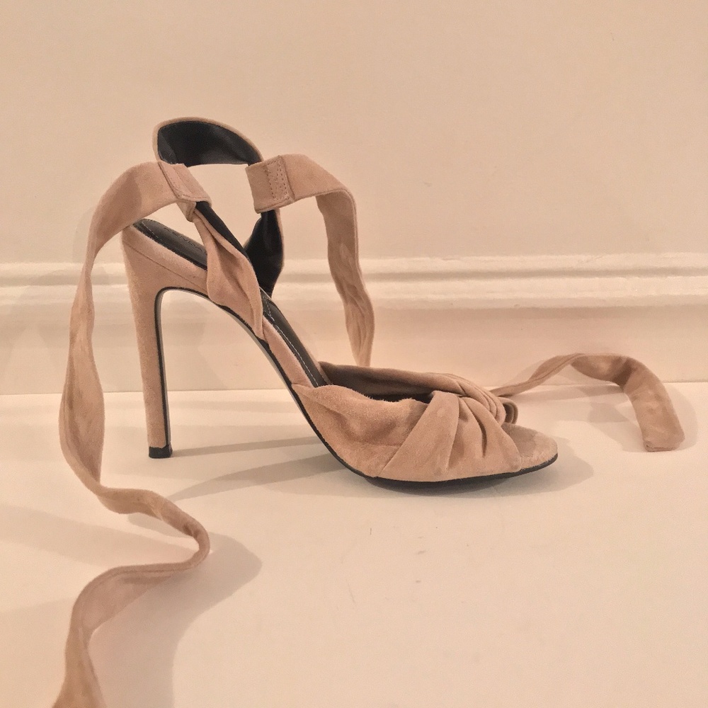 Kendall + Kylie Nude Suede Delilah Sandal
