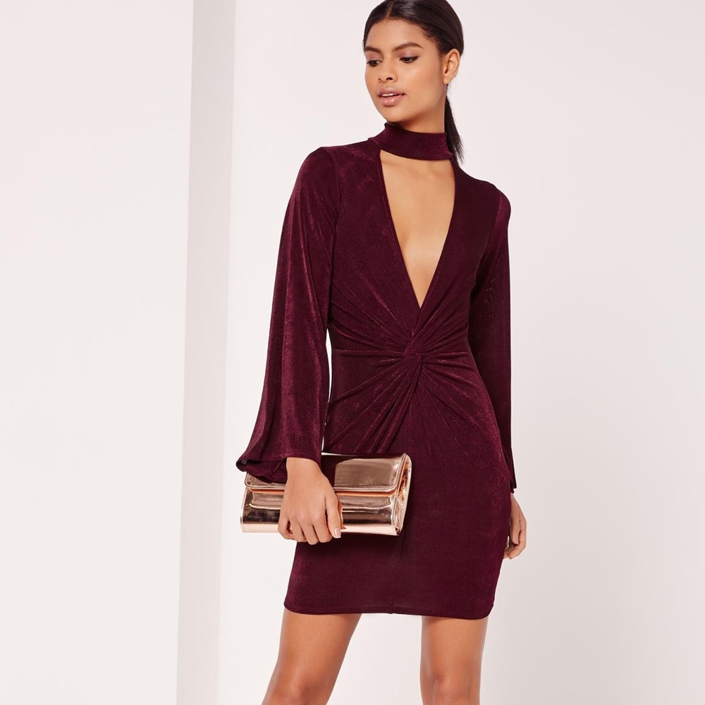 NWT! Missguided Choker Knot Front Dress size US 12