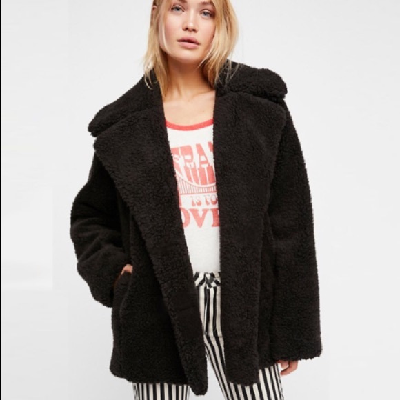 Plush Faux Fur Teddy Coat JACKET - Picture 2 of 8