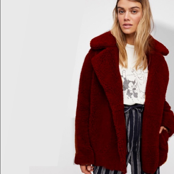 Plush Faux Fur Teddy Coat JACKET - Picture 8 of 8