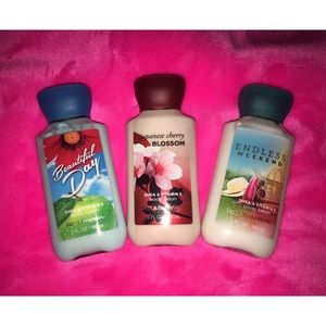 Bath and body works mini lotions
