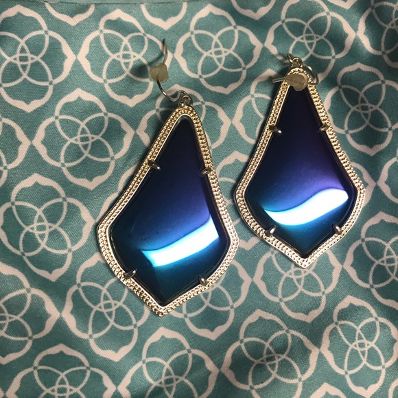 Kendra Scott black iridescent Alexandria's - Picture 1 of 3