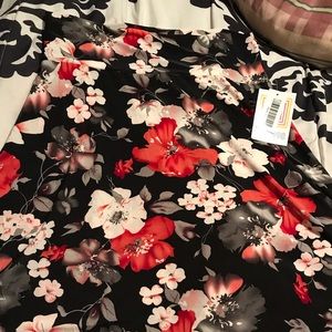 Floral azure LulaRoe skirt