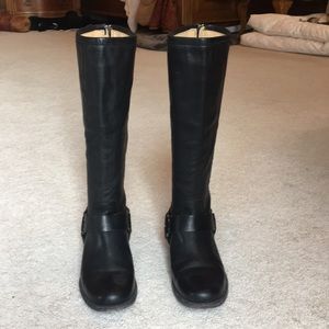 Black Tall Boots with beautiful leather
