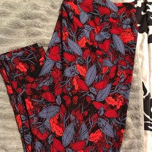 LulaRoe tc legging floral print never worn