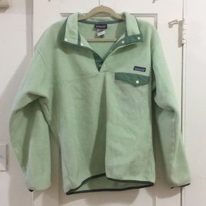 Patagonia light green Fleece size M
