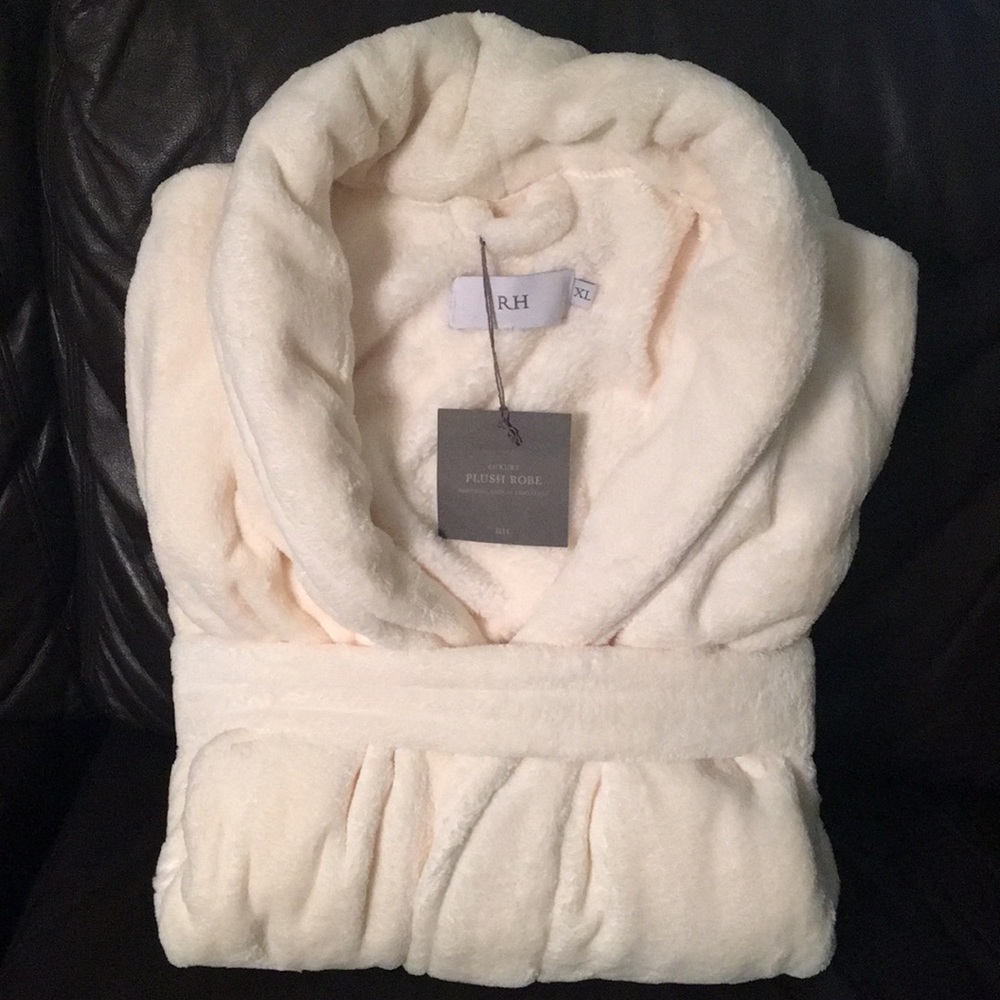 Restoration Hardware plush unisex robe