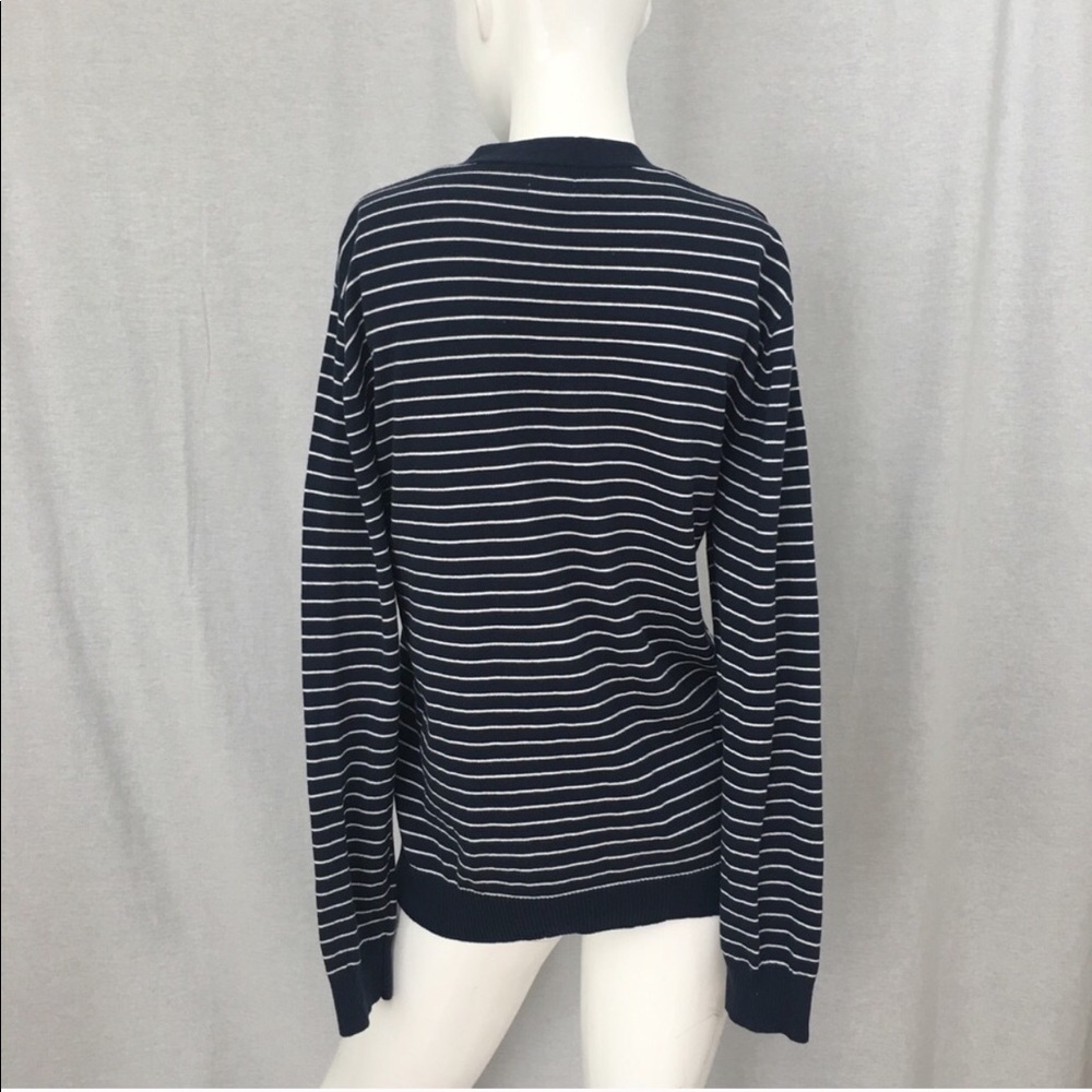 SOLD 🍂Sz Medium Old Navy Striped V-neck Cardigan - Picture 6 of 7