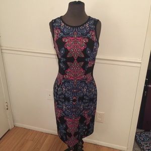 Nicole by Nicole Miller Mid Length Dress Paisley