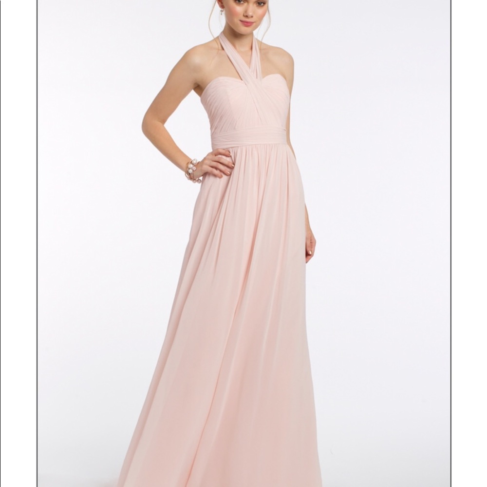 Navy Blue Halter Dress