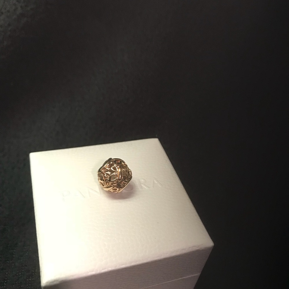 Gold pandora charm